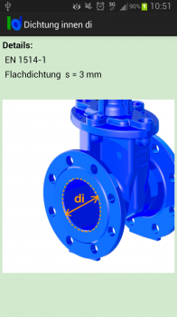 Screenshot Android Smartphone App "VAG DigiFlange"