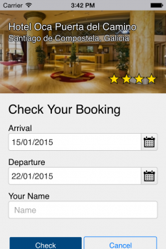 justrequest, Screenshot der App / iOS